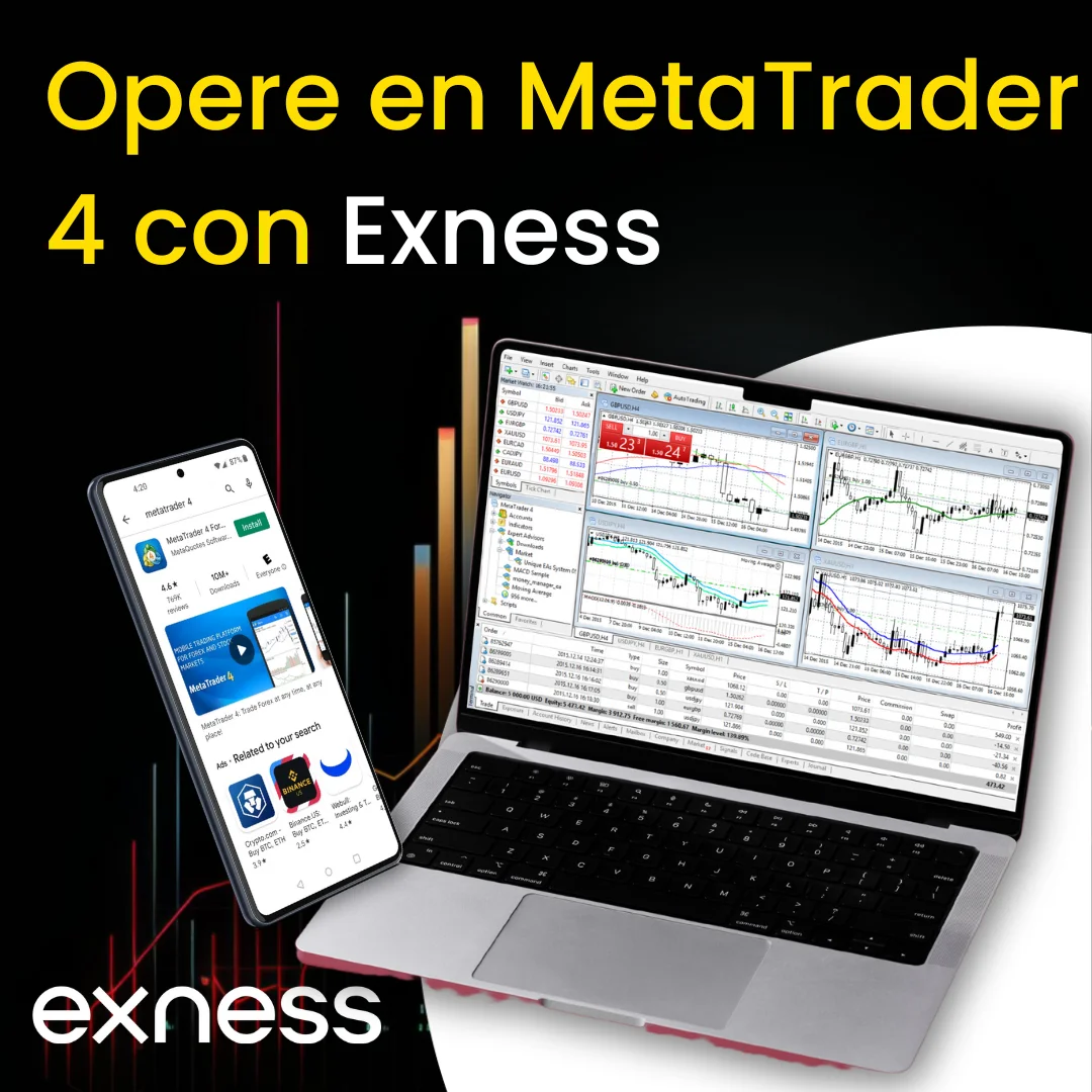 Descargar MetaTrader 4 desde Exness從 Exness 下載 MetaTrader 4