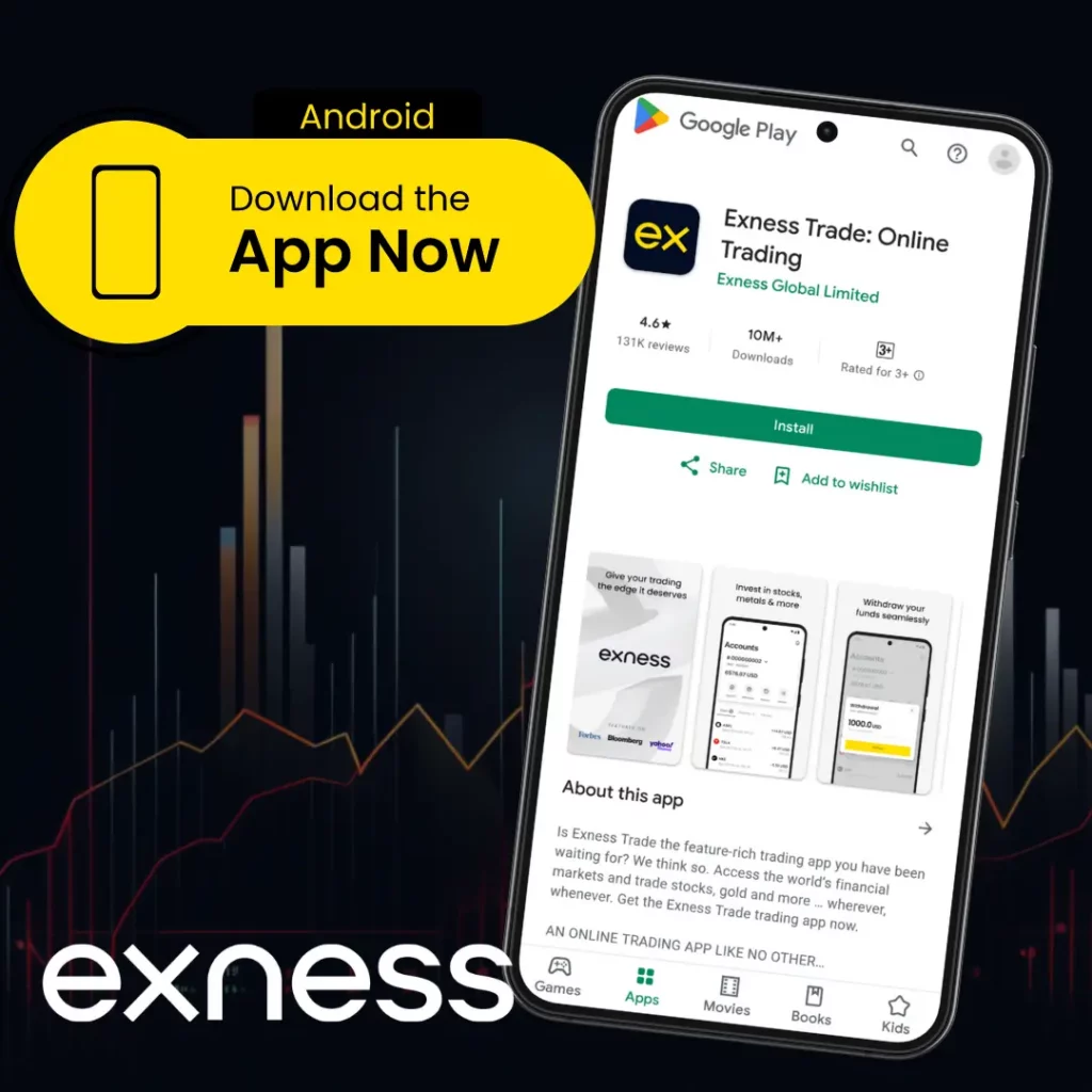 Descargue la aplicación Exness desde Play Store從 Play Store 下載 Exness 應用程式