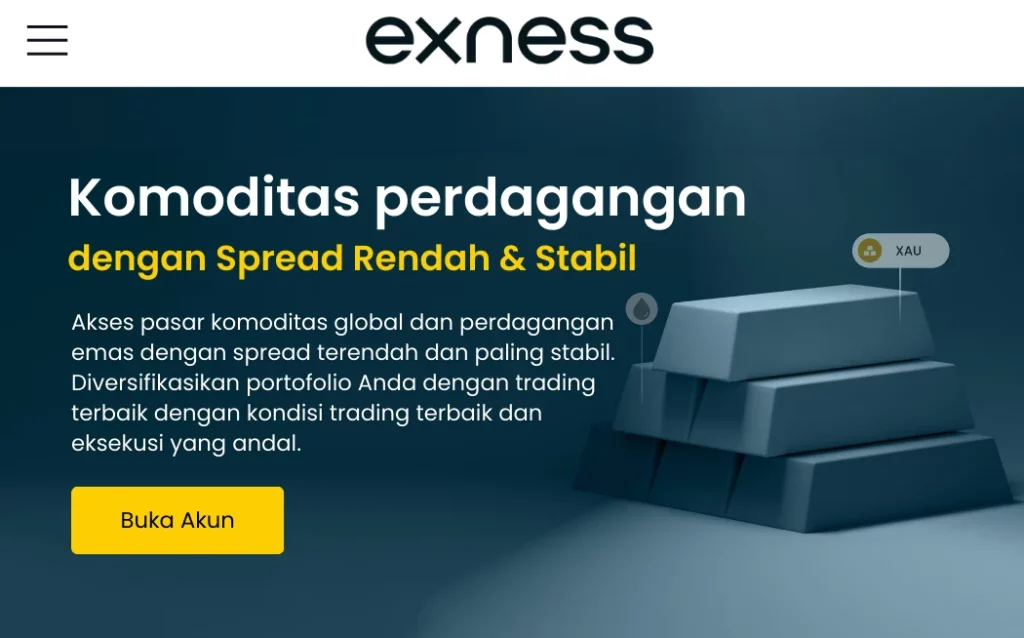 Perdagangan Komoditas Online dengan Exness透過 Exness 進行線上商品交易