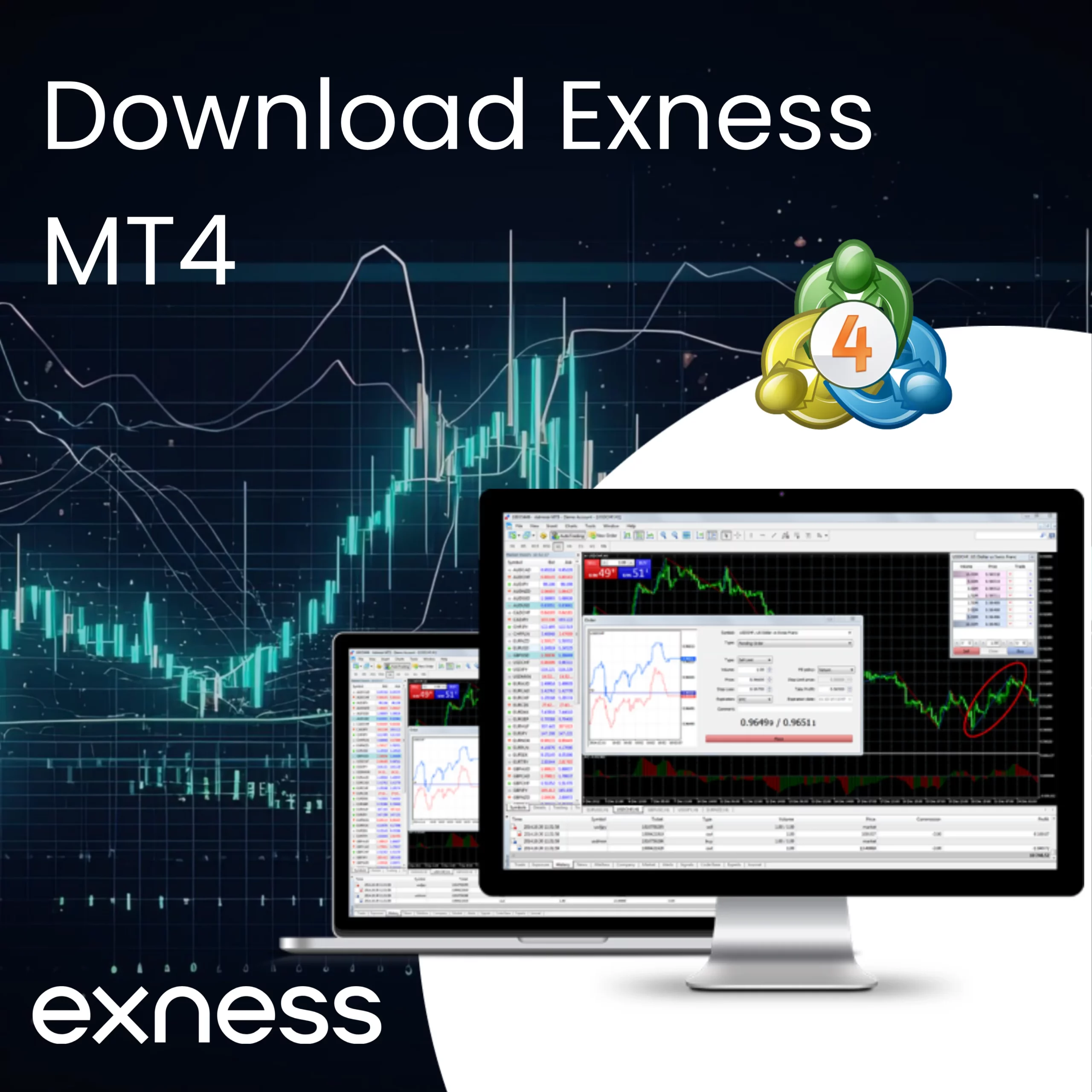 Exness MetaTrader 4 for Windows PC and Mac適用於 Windows PC 和 Mac 的 Exness MetaTrader 4