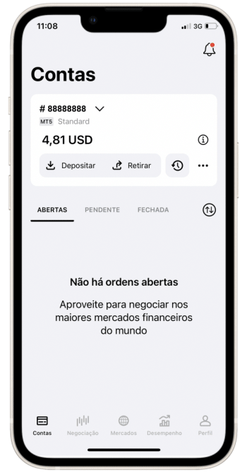 Levantamento de fundos da Exness.從 Exness 提取資金。
